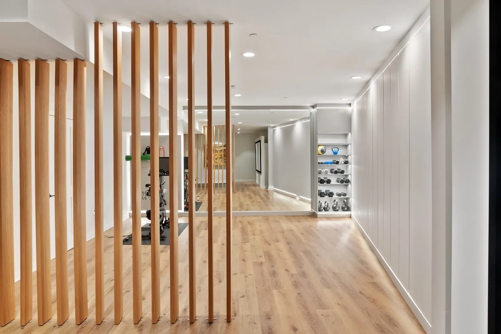 Modern Bar & Home Gym – Palisades, DC, after (2 of 4)